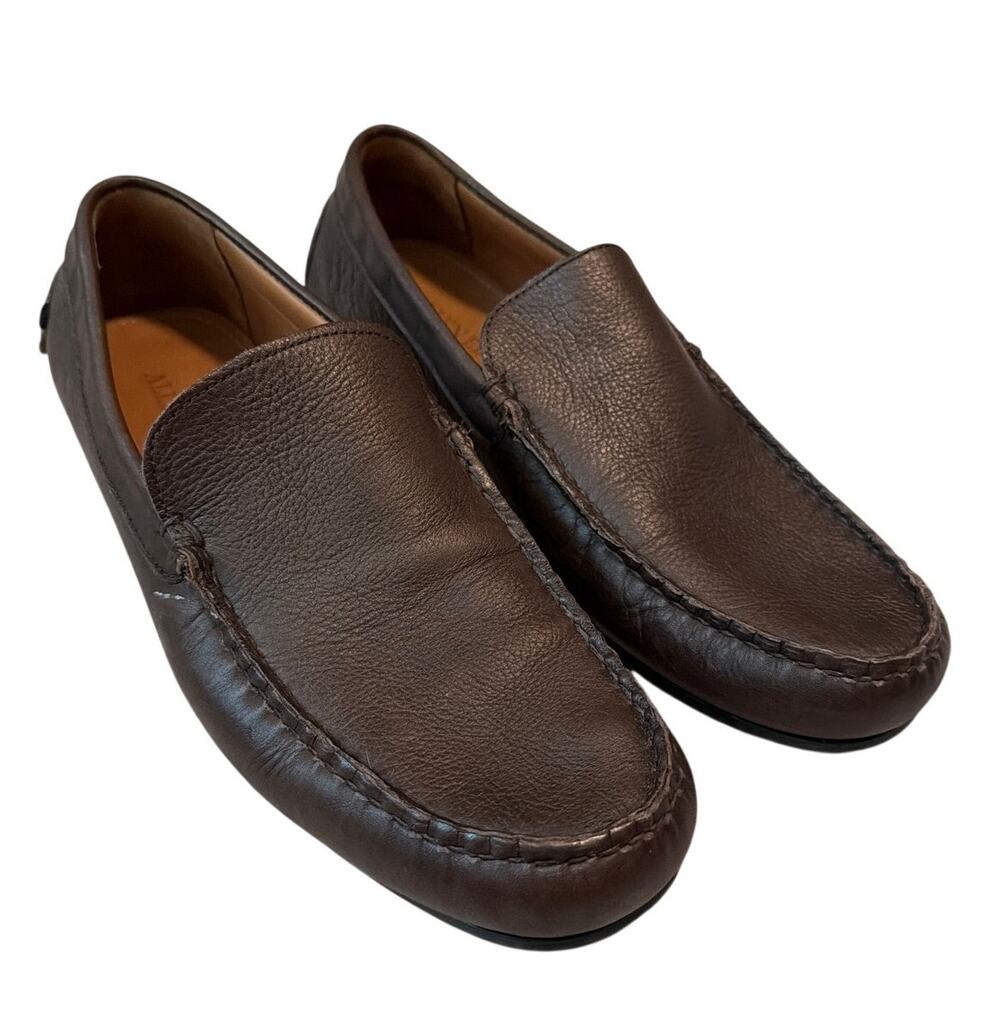 Allen Edmonds Santiago Brown Leather Driving Loafers Men Size 11 D